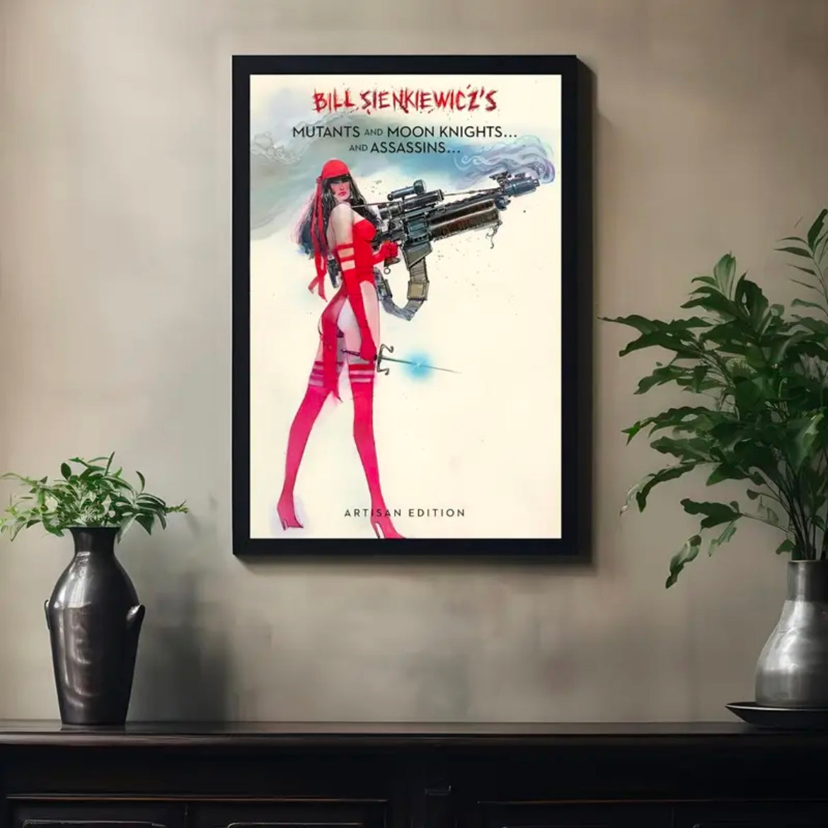 Bill SienKiewicz's Mutants & Moonknights Art Deco Canvas Poster