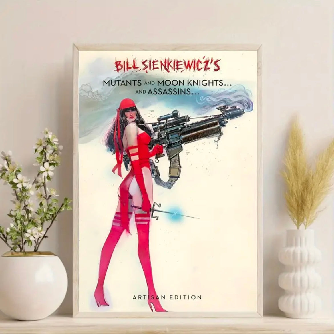 Bill SienKiewicz's Mutants & Moonknights Art Deco Canvas Poster