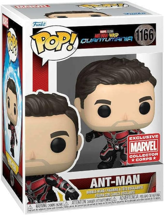 Funko POP! Ant-Man & The Wasp Quantumania Unmasked Ant-Man #1166 Marvel Collector Corps Exclusive