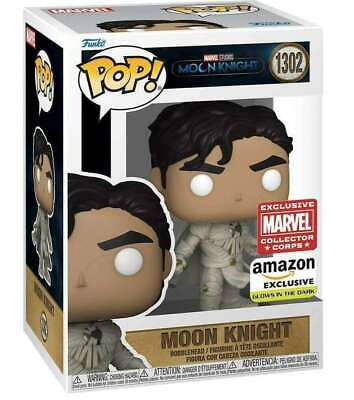 Funko Pop! Moon Knight #1302, Marvel Collector Corps, Glow In the Dark Exclusive