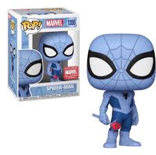 POP! Funko Marvel Collector Corps Exclusive Spider-Man Blue Spider-Man #1355 w/Acrylic Case!
