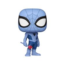 POP! Funko Marvel Collector Corps Exclusive Spider-Man Blue Spider-Man #1355 w/Acrylic Case!