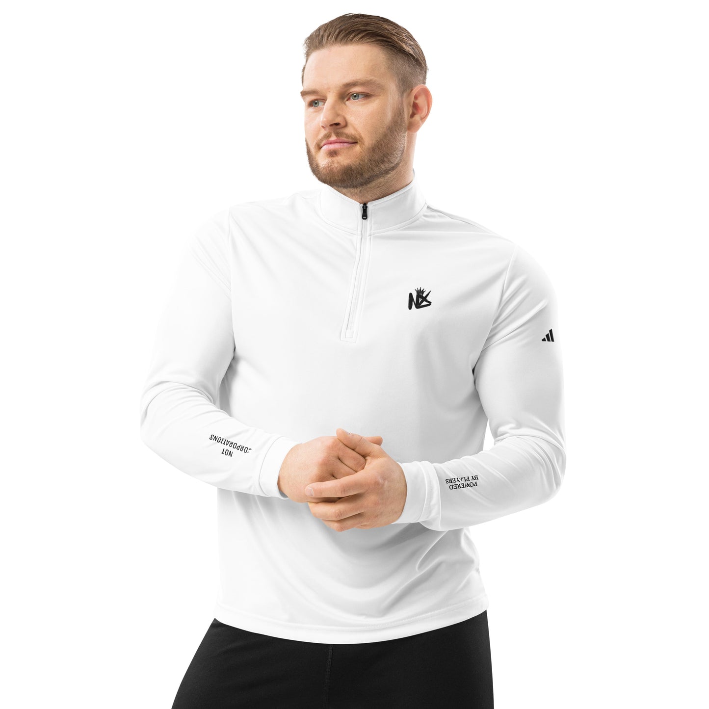 Adidas Quarter zip pullover - White