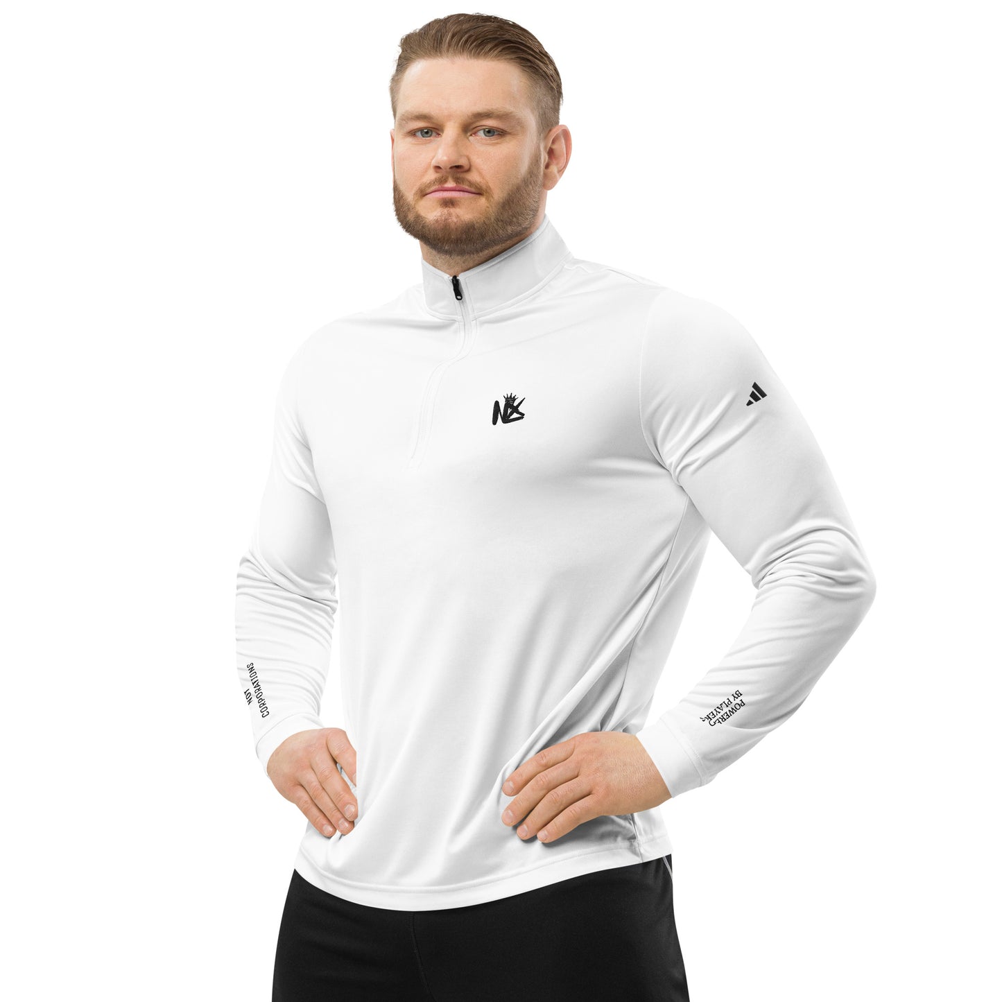 Adidas Quarter zip pullover - White