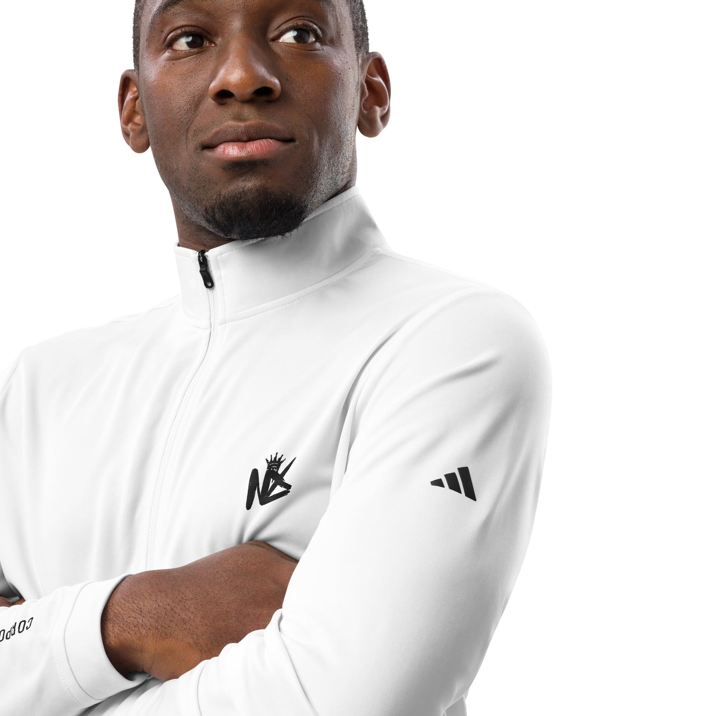 Adidas Quarter zip pullover - White